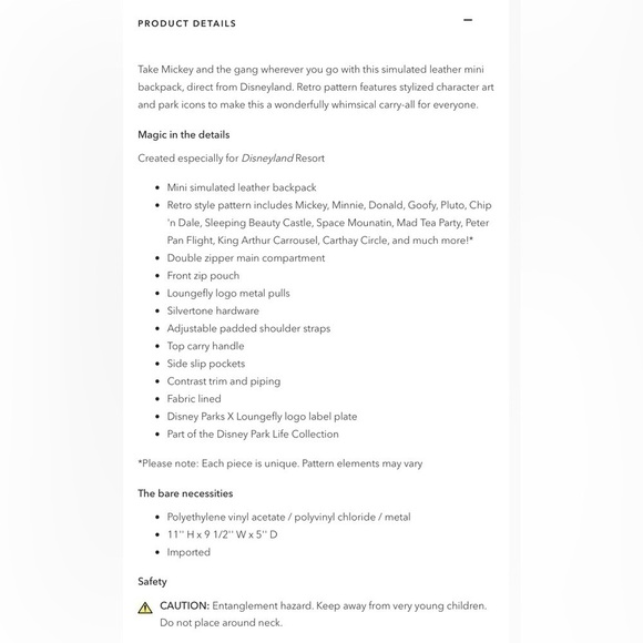 Mickey Mouse and Friends Backpack by Loungefly – Disneyland - Picture 4 of 12